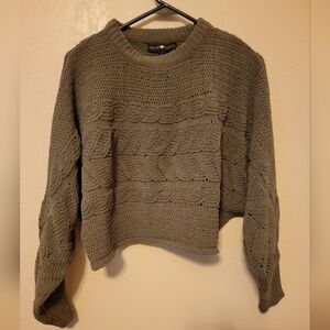 Green knit sweater top